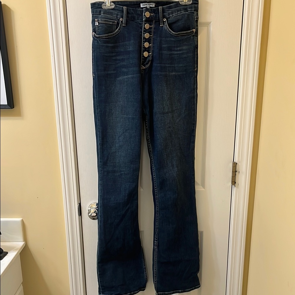 Dear John Blue Flare Denim Jeans, Size 28